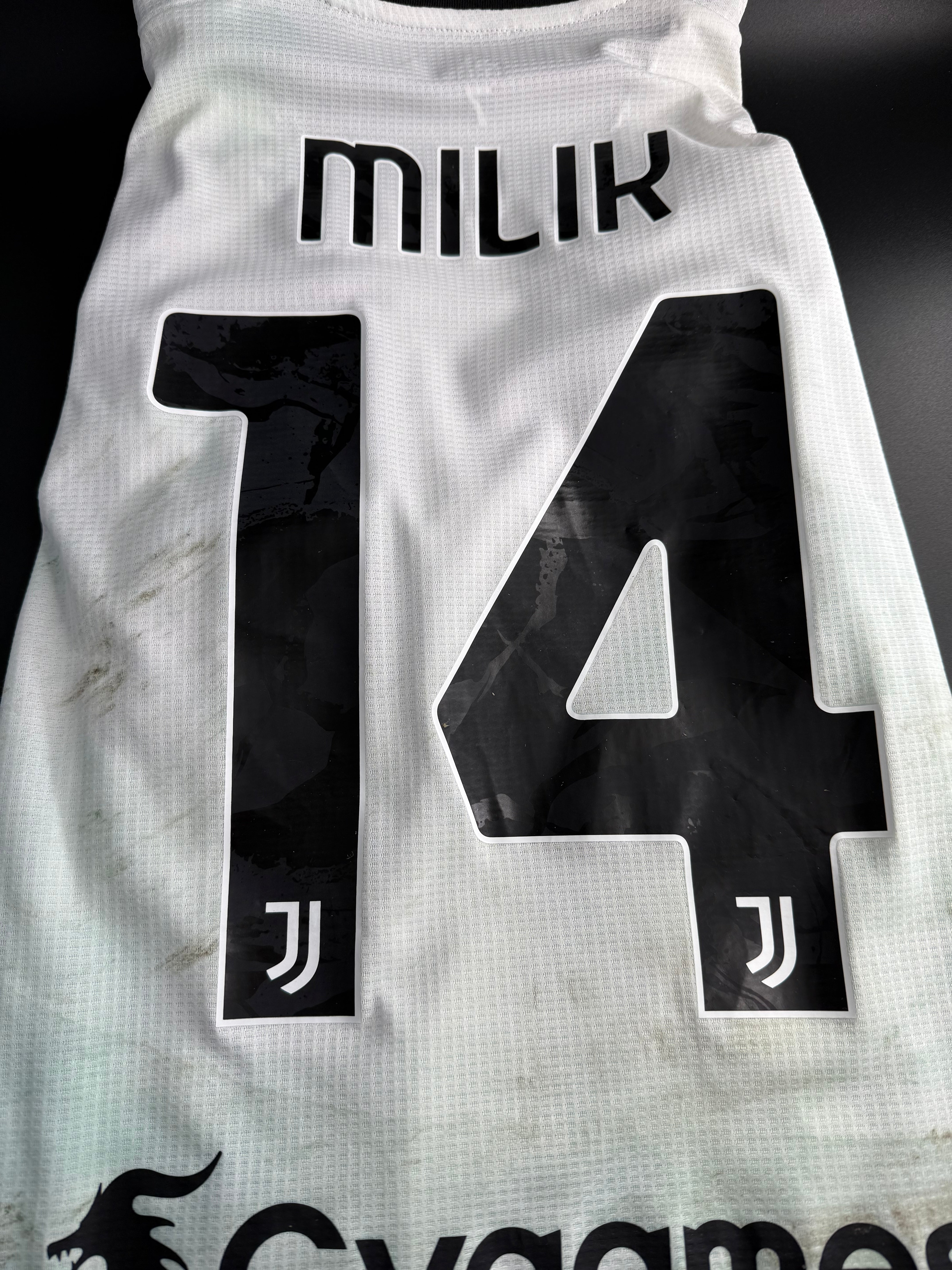 Milik - Juventus - 2022-23 home unwashed