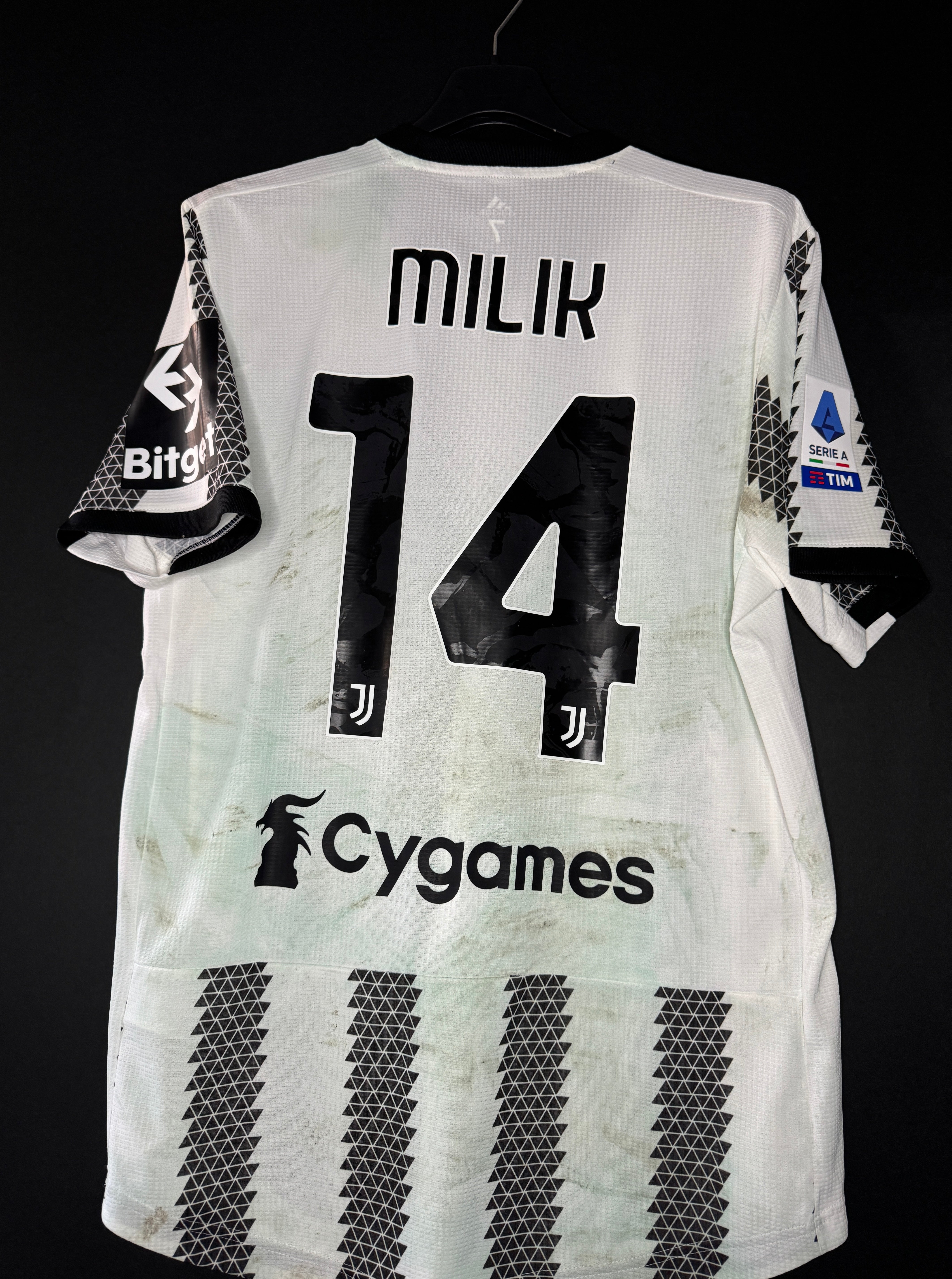 Milik - Juventus - 2022-23 home unwashed