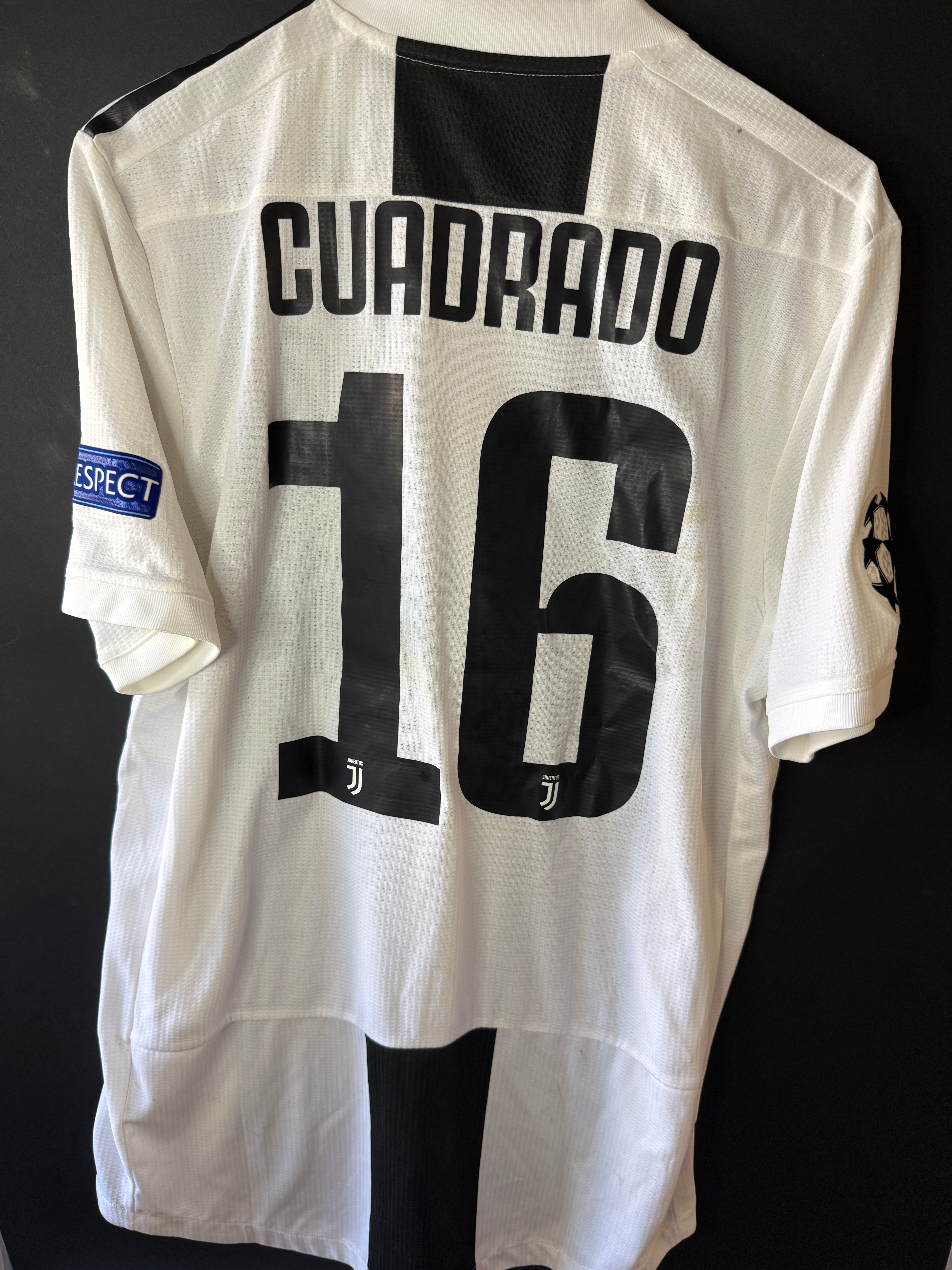Cuadrado - Juventus - 2018-19 Home unwashed